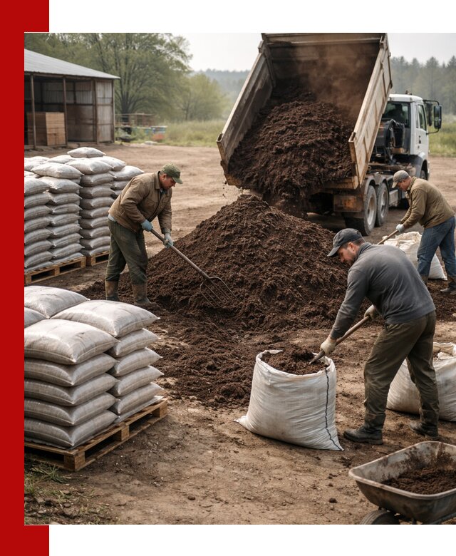 Доставка компоста оптом и в розницу в Климовске