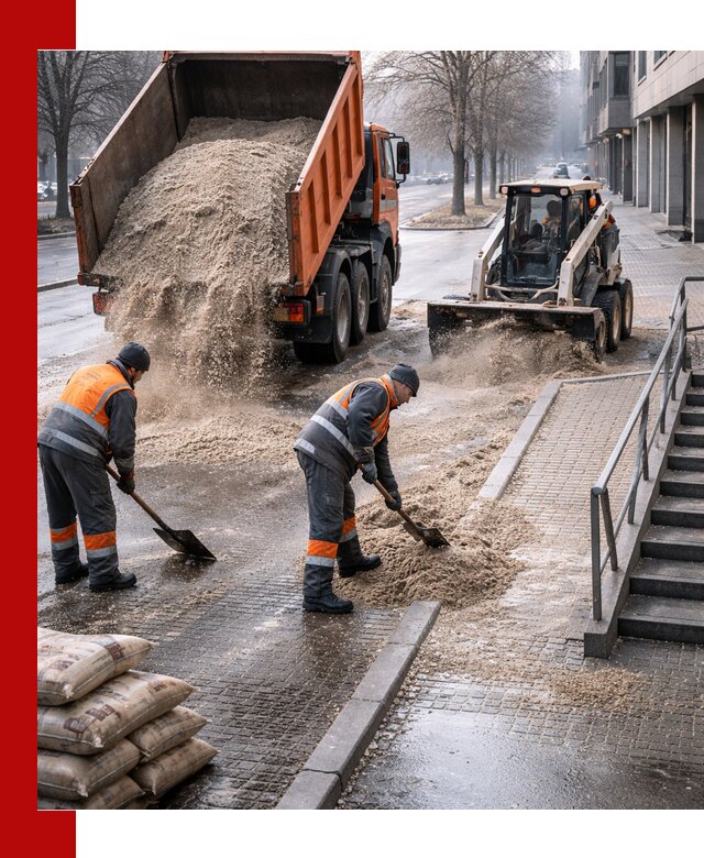 Поставка противогололедных материалов в Климовске