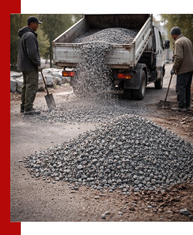 Гранитная крошка для посыпки дорог и тротуаров в Климовске