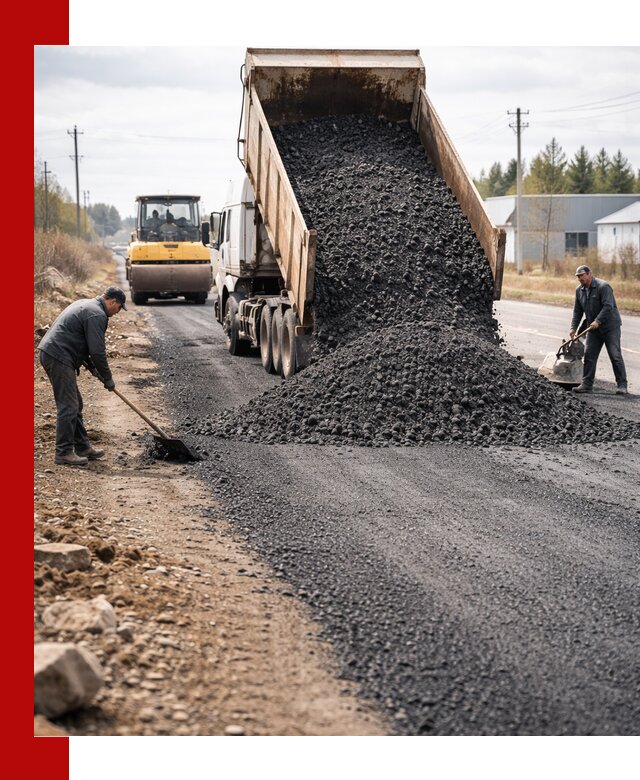 Асфальтовая крошка для дорог в Климовске — поставка и доставка