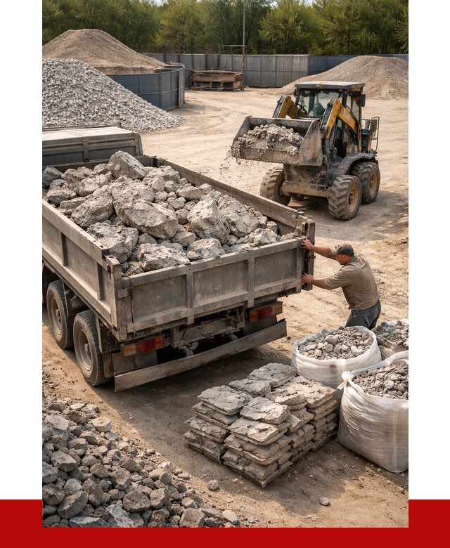 Купить бой бетона с доставкой в Климовске от 4861 р. | ПРОНЕРУДКлс