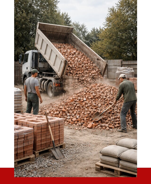 Бой кирпича в Климовске с доставкой от 4254 руб/куб | ПРОНЕРУДКлс