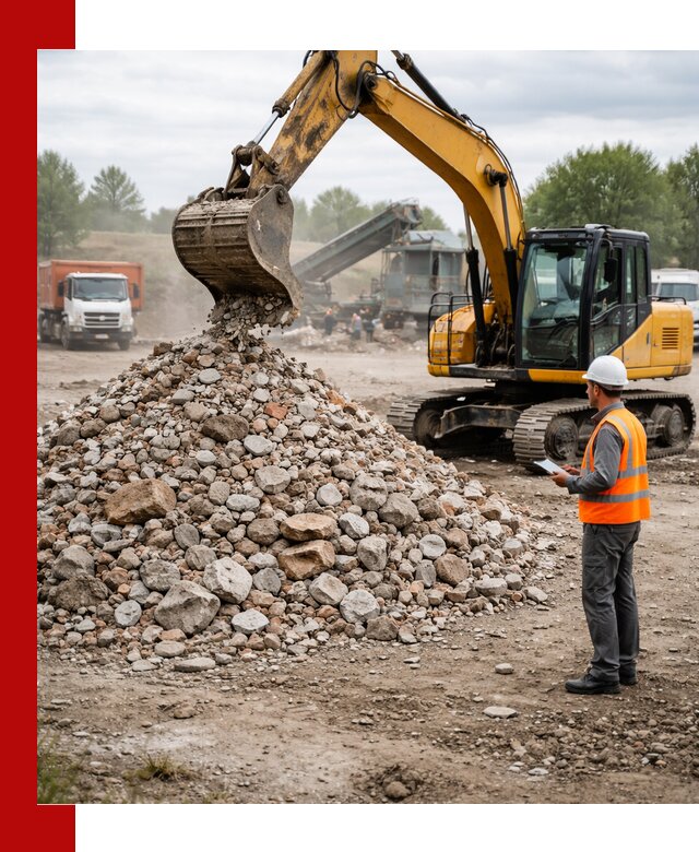 Доставка и вывоз строительного боя в Климовске