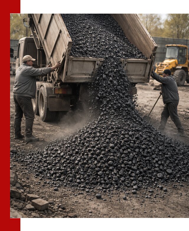 Доставка угля семечка самосвалами в Климовске