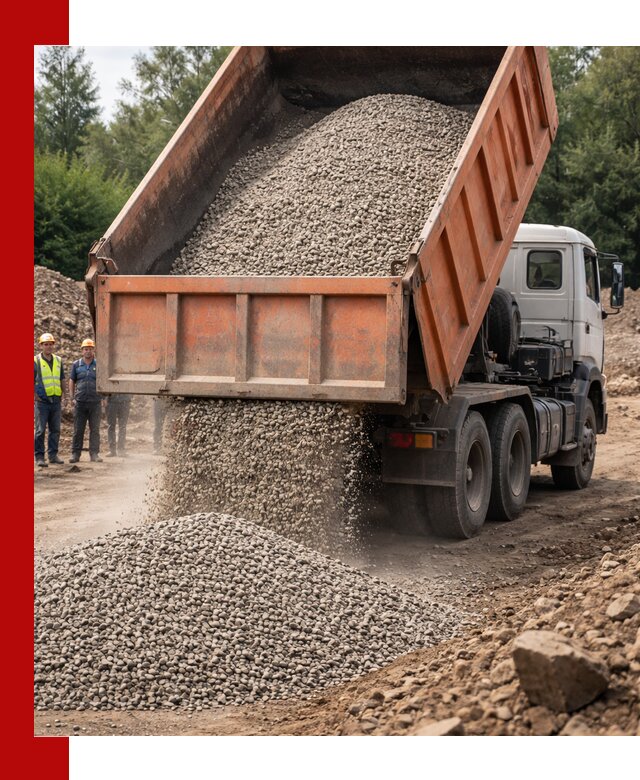 Доставка сыпучих материалов самосвалом в Климовске быстро и надежно