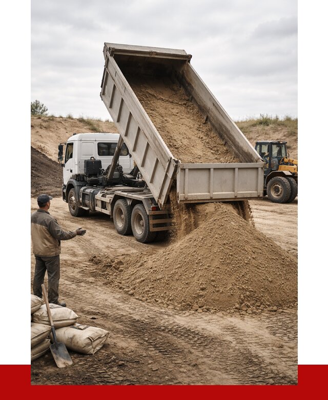 Доставка самосвалом 20 кубов в Климовске от 7596 р. | ПРОНЕРУДКлс