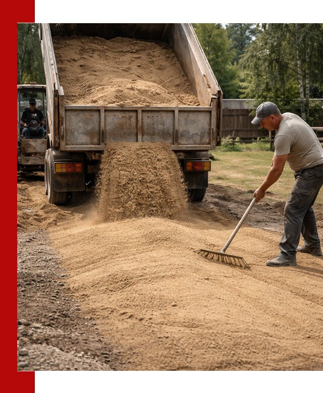 Отсыпка участка песком в Климовске быстро и качественно