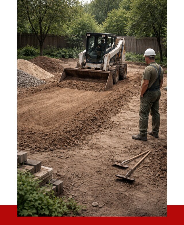 Выравнивание участка под ключ в Климовске от 3545 р. | ПРОНЕРУДКлс
